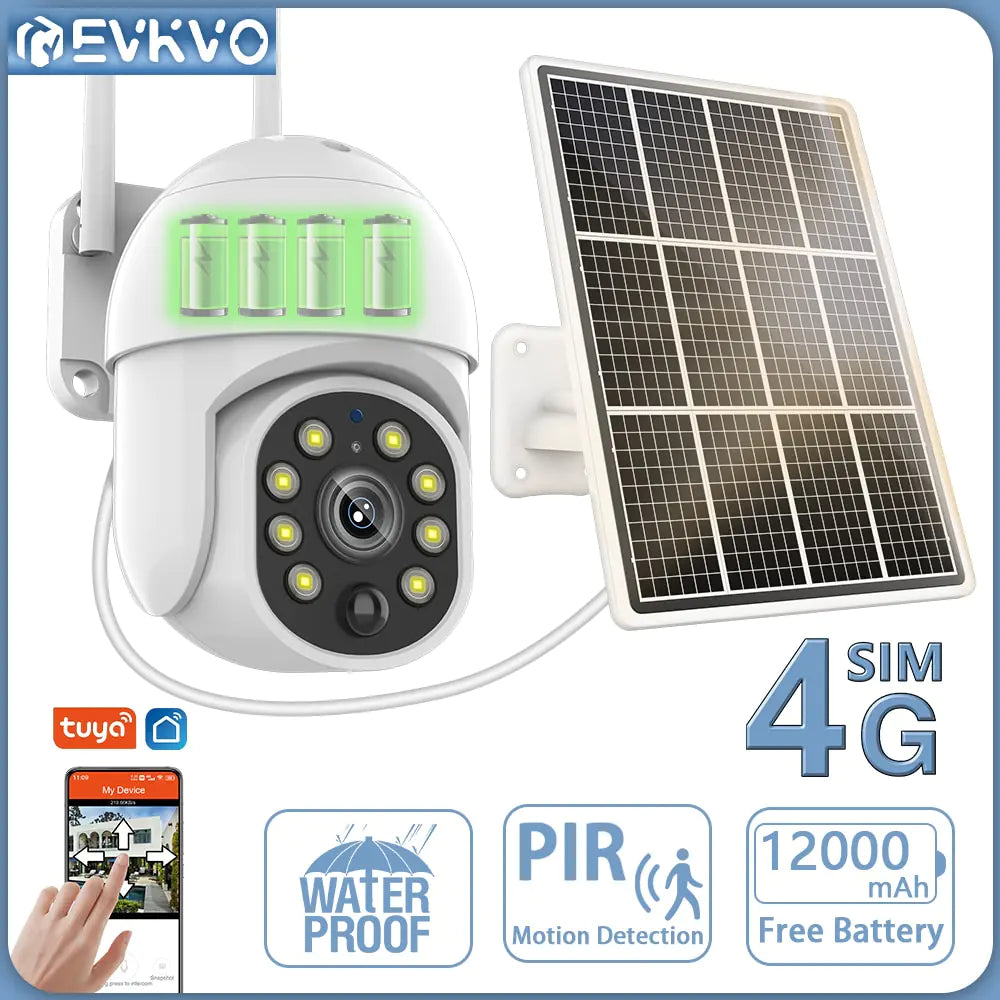 4G Solar Surveillance Camera Waterproof WEM Support (www.WEM.support)