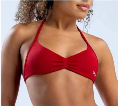 Women's Halter Back Sports Bra - Catch Cards