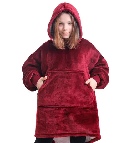 Women's Hooded Pullover Sweater Blanket