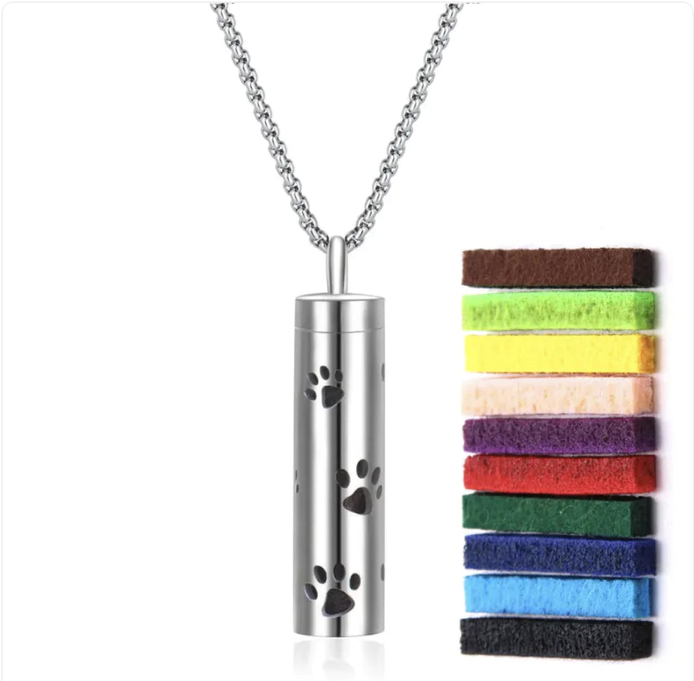 316L Stainless Steel Perfume Oil Diffuser Necklace