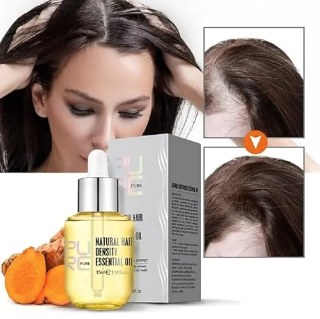 Aceite natural para el crecimiento del cabello PURC