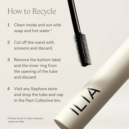 ILIA - Limitless Lash Mascara | Non-Toxic, Cruelty-Free, Lightweight & Nourishing, Flake + Smudge-Resistant, Clean Mascara, Ophthalmologist-Tested, Safe For Sensitive Eyes