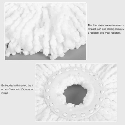 6 件装替换超细纤维拖把头替换装 360° 旋转 轻松清洁拖把