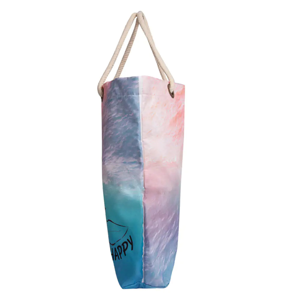 Biggdesign Faces Happy Beach Bag