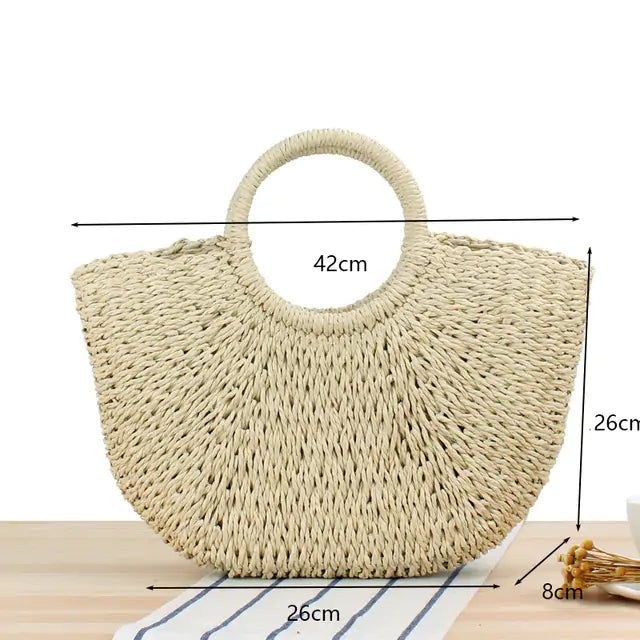 HejK.com Handmade Straw Quality Bag