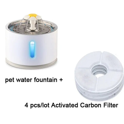 Automatic Pet Water Fountain USA The continuous water flow encourages pets to drink more, which can improve their overall health and hydration.