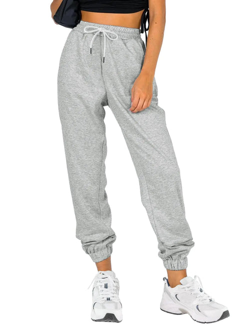 ATHMILE Sweatpants Women Baggy Joggers Workout Loose Lounge Lightweight Comfy Sweat Winter Fall High Waisted Athletic Pants XX-Large Grey