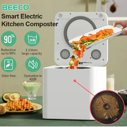 BEECO Electric Kitchen Composter 3.3L With Auto Cleaning