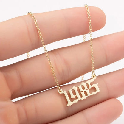 Women's Birth Year Necklace