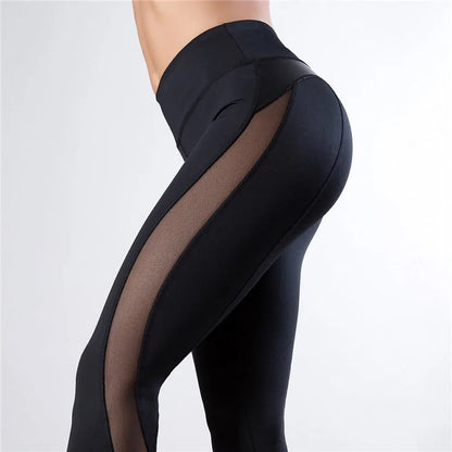 Leggings deportivos push up de malla máxima