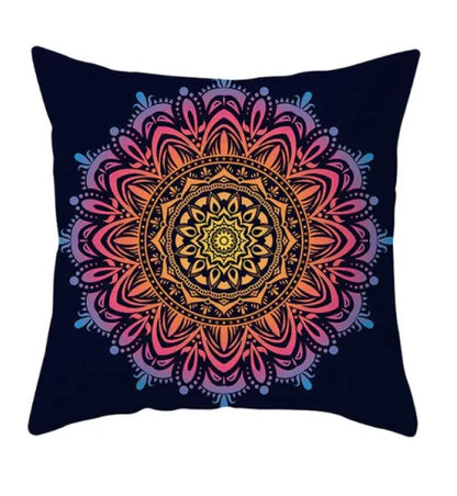 Funda de almohada suave con diseño de mandala para sofá