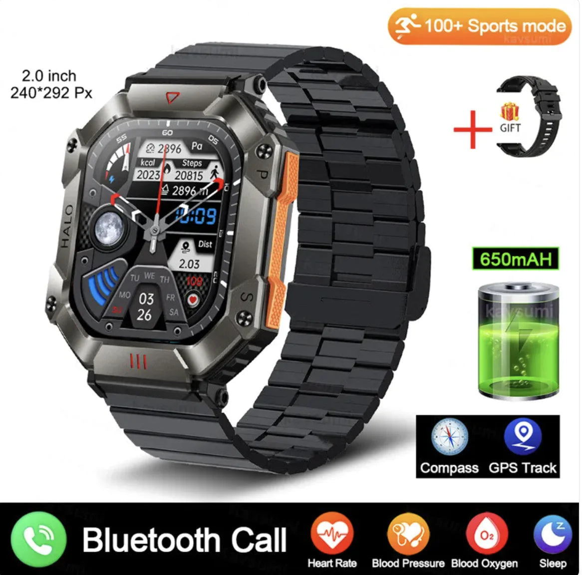 New Women's Android GPS Fitness Smartwatch